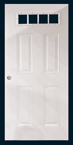 Exterior Door 4-Lite in White