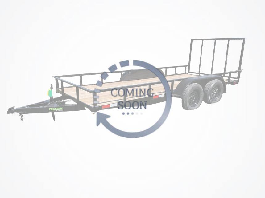 Image of a trailer with Coming Soon Text above it on a transparent background.