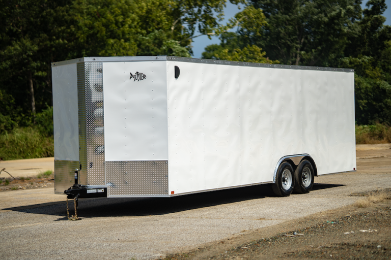Image of the Trailers by Premier 8.5x24 Enclosed Trailer with Tandem Axles.