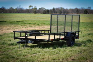 Image of a Trailers By Premier 6x12 Utility Trailer Straight Deck with 4ft Gate