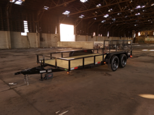 Image of a Trailers By Premier 7x16 Utility Trailer with Dovetail and a 3ft ramp