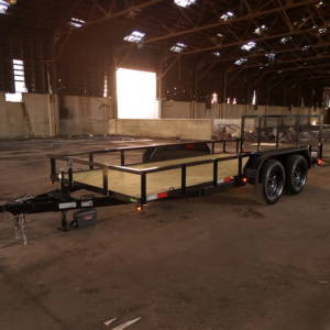 Image of a Trailers By Premier 7x16 Utility Trailer with Dovetail and a 3ft ramp