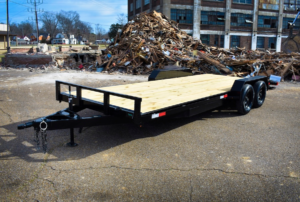 Image of a Trailers By Premier 7x20 Car Hauler with Dual Axles and Ramps